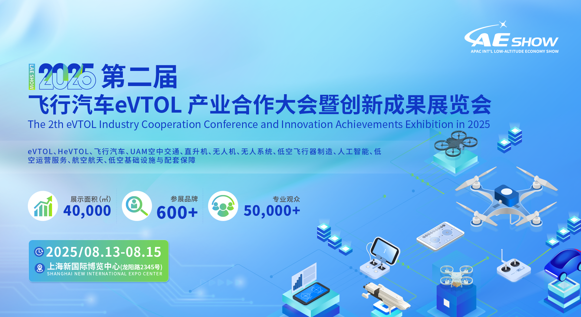 【上海/广州】2025 LAE SHOW 双城联动，解锁eVTOL产业链新机遇